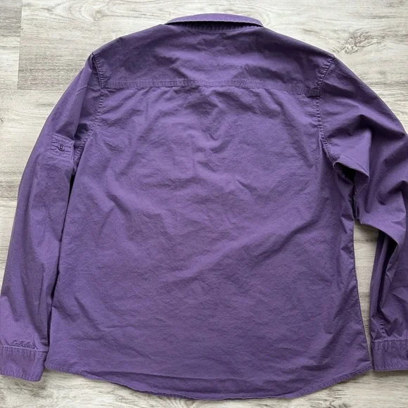 Cabela’s Women’s Button Down Purple Long Sleeve Shirt XL - Picture 6 of 9